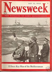 Mussolini at sea