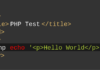 Hello World PHP