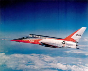 F-107A in flight