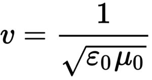 Formula di Maxwell per la velocità della luce