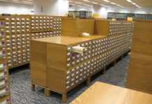 Schedario biblioteca