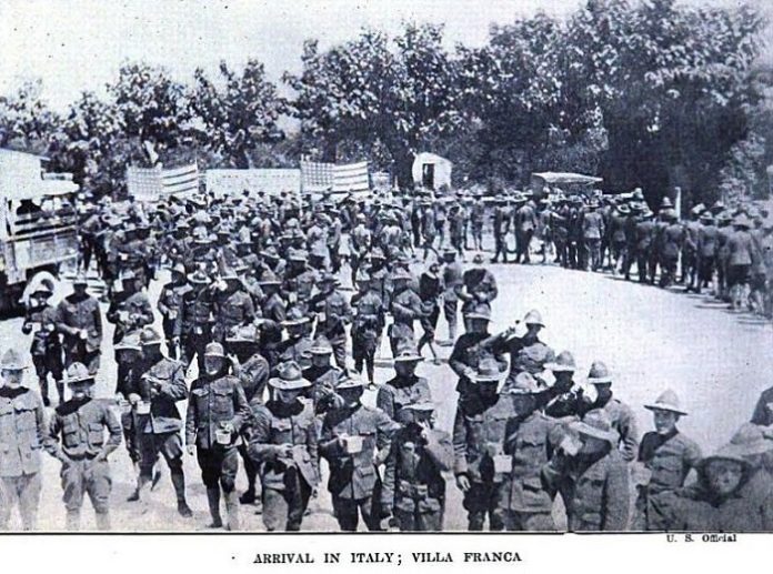 Arrivo a Villafranca del 332nd Regiment